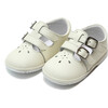 Hattie Double Buckle Leather Mary Jane, Ecru - Mary Janes - 1 - thumbnail
