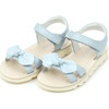 Leigh Knotted Bow Sandal, Light Blue - Sandals - 1 - thumbnail