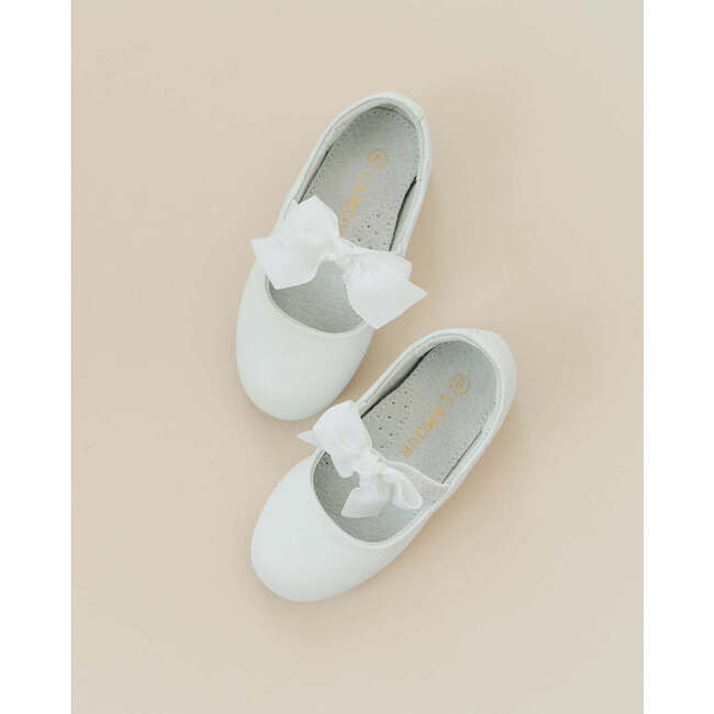 Pauline Special Occasion Bow Flat, White - Flats - 2