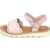 Ella Scalloped Sandal, Pink - Sandals - 4