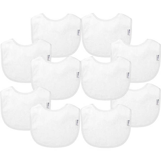 Stay-Dry Everyday Bibs Set, Blueberry (Pack Of 10) - Bibs - 1
