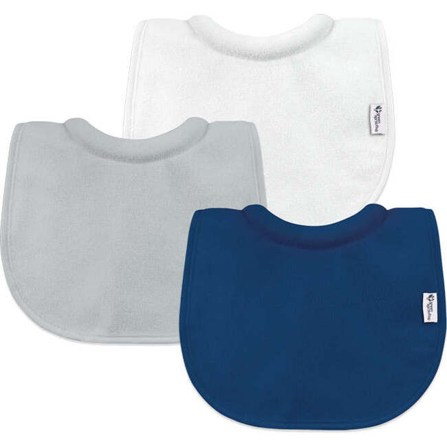 Stay-Dry Milk Catcher Bibs Set, Blueberry (Pack Of 3) - Bibs - 1