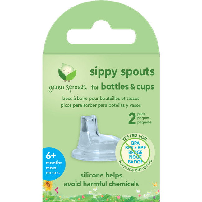 Sippy Spouts For Bottles And Cups, Clear (Pack Of 2)