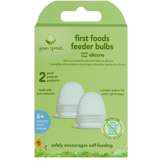 Silicone First Foods Feeder Bulb, Clear (Pack Of 2)