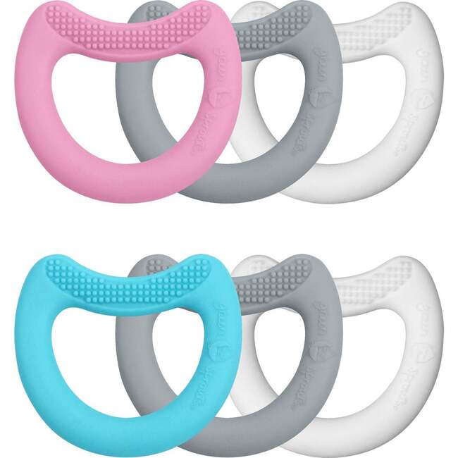 Silicone First Teethers Set, Aqua (Pack Of 3) - Teethers - 1