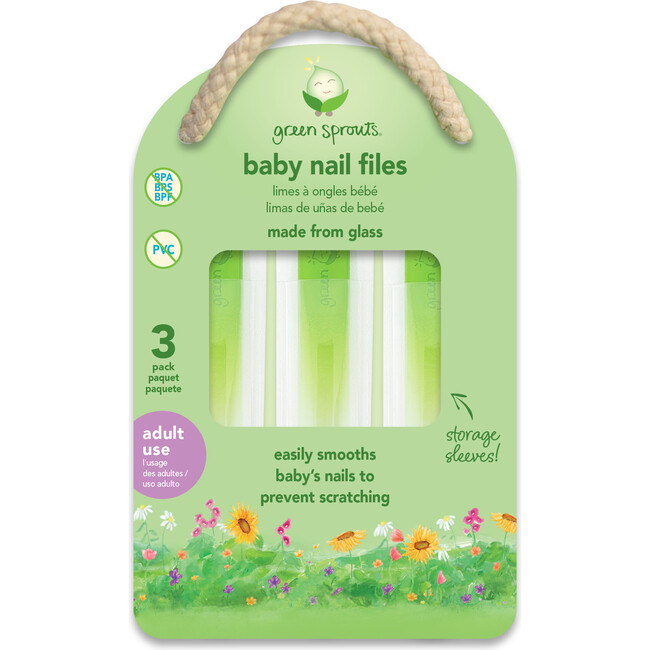 Baby Nail Files, Green (Pack Of 3)