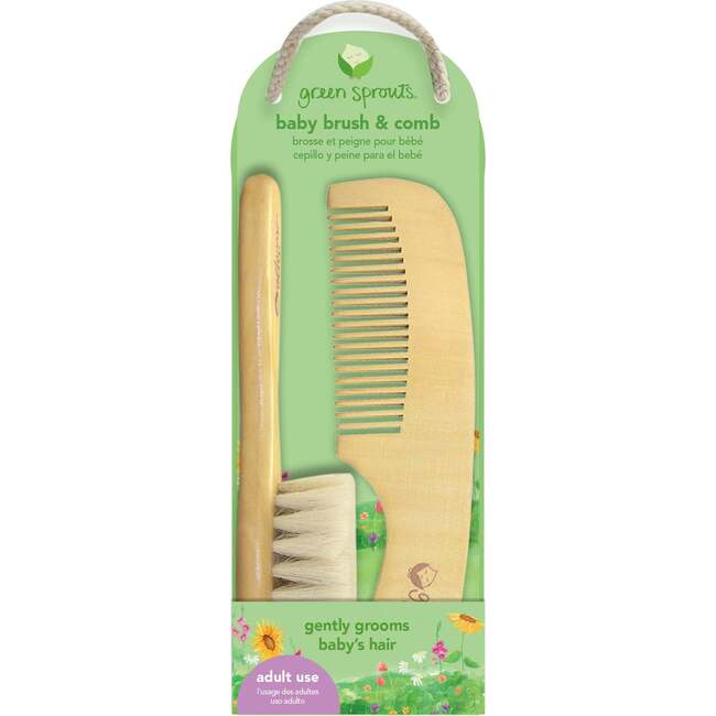 Baby Brush And Comb, Natural