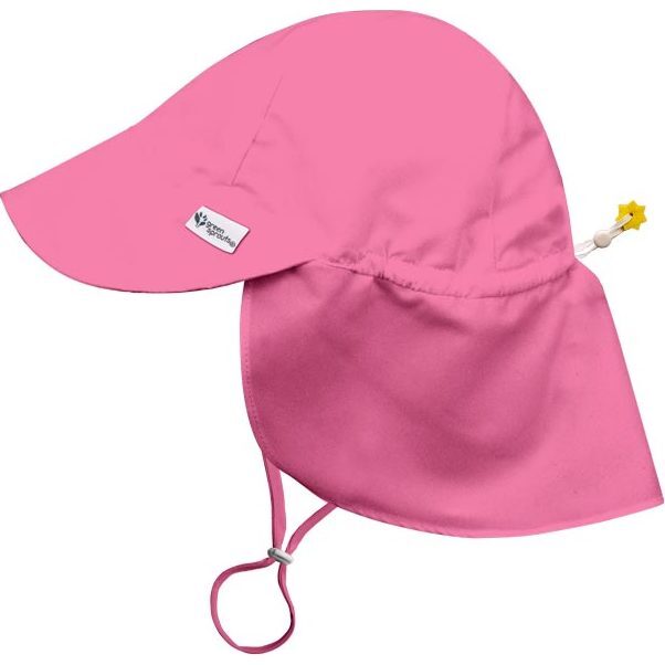 UPF50+ Eco Long Neck Flap Hat, Hot Pink - Hats - 1