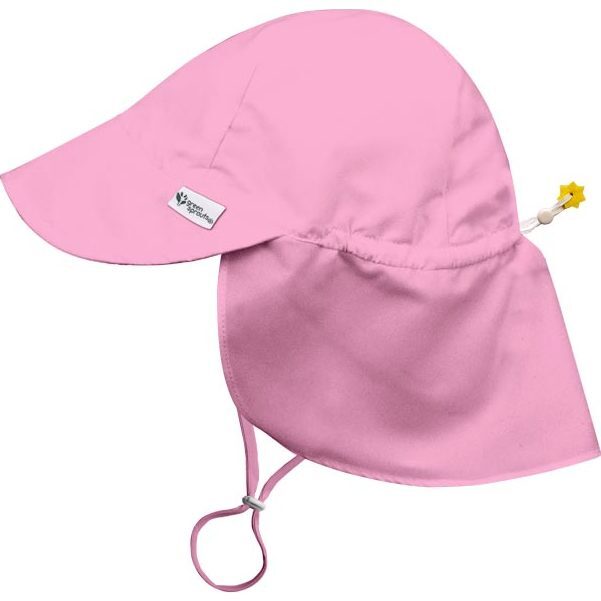 UPF50+ Eco Long Neck Flap Hat, Light Pink - Hats - 1