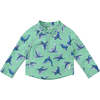 Long Sleeve Zip Rashguard Shirt, Seafoam Sea Lions - Rash Guards - 1 - thumbnail
