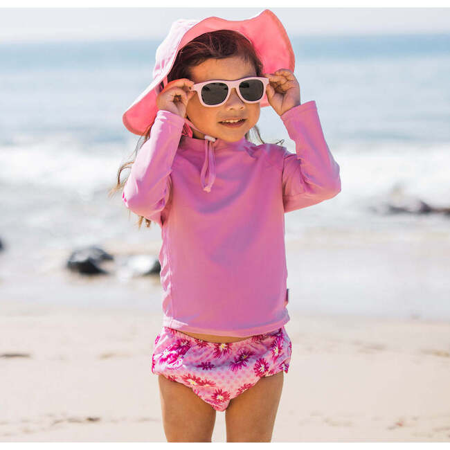 UPF50+ Long Sleeve Rashguard, Light Pink - Rash Guards - 2