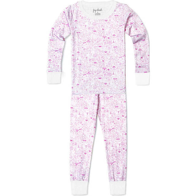 Dallas-Fort Worth Two Piece Pajamas, Pink