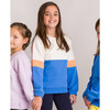 The Organic Colorblock Pullover Sweatshirt, Marine Blue and Necataine Colorblock - Sweatshirts - 2