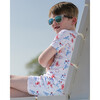 The Organic Short Sleeve Pajama Set, Crabs and Lobsters - Pajamas - 2