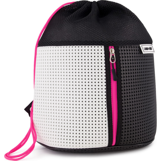 Sophy Zippered Sling Backpack, Neon Pink