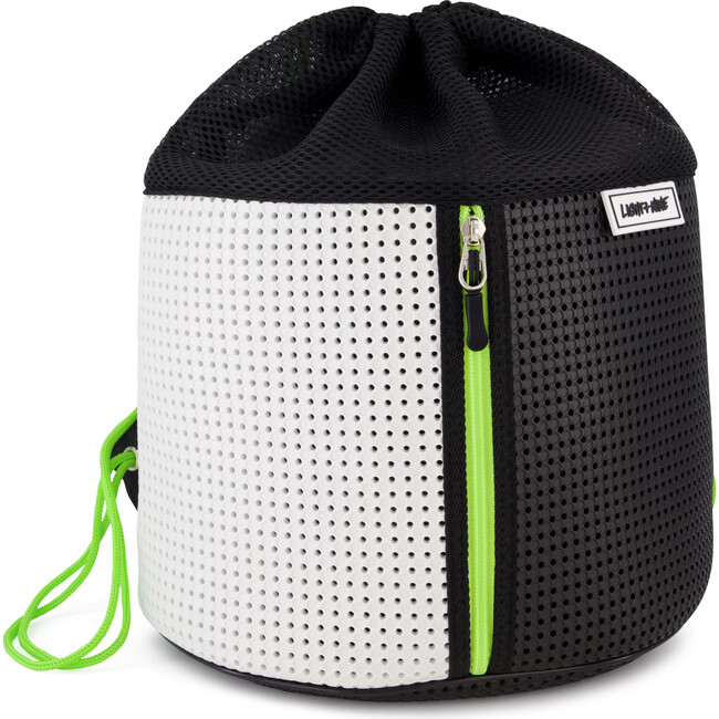 Sophy Zippered Sling Backpack, Neon Lime