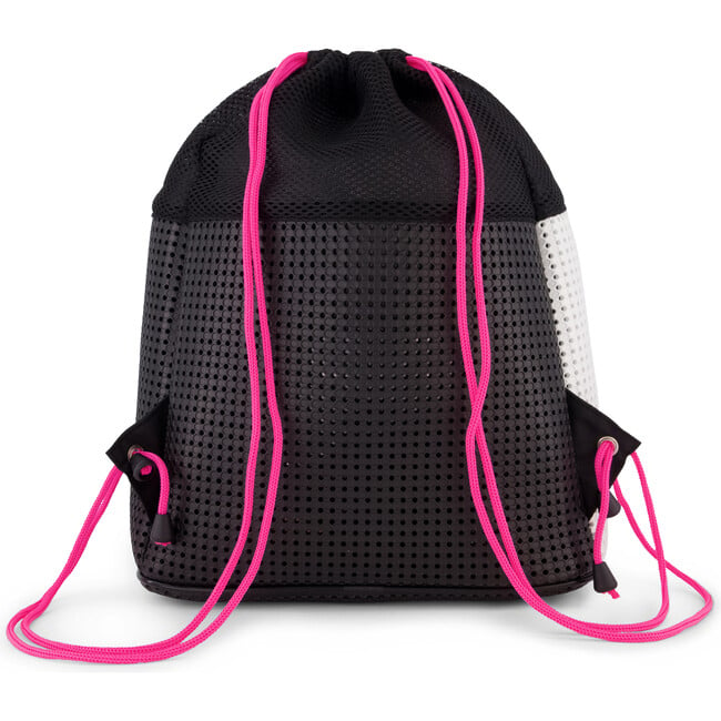 Sophy Zippered Sling Backpack, Neon Pink - Backpacks - 3