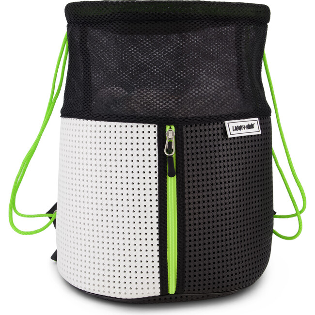 Sophy Zippered Sling Backpack, Neon Lime - Backpacks - 4