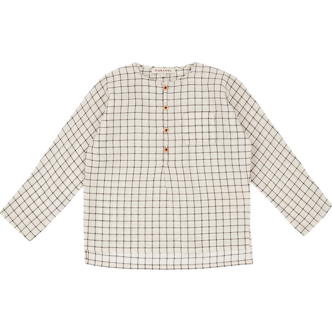 Pimlico Shirt, Black Cream Check - Shirts - 1