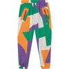 Multicolor Elephant Kids Pants Multicolor Geometric Forms - Pants - 1 - thumbnail