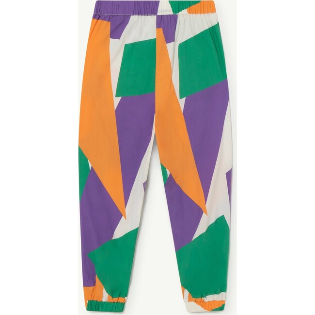 Multicolor Elephant Kids Pants Multicolor Geometric Forms - Pants - 3