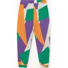 Multicolor Elephant Kids Pants Multicolor Geometric Forms - Pants - 3