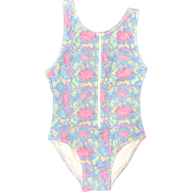 Tropicana Zip One-Piece Swimsuit, Kala - One Pieces - 1