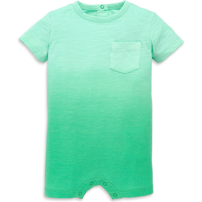 Baby Pocket Shortie In Dip-Dye, Green Apple Dip Dye - Rompers - 1