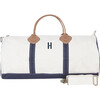 Round Travel Duffle Bag, Navy - Bags - 1 - thumbnail