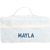 Stripes Train Case, Clear Sky - Makeup Bags - 1 - thumbnail