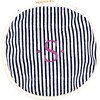 Stripes Circle Case, Navy - Makeup Bags - 1 - thumbnail