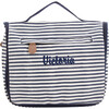 Women's Hanging Travel Kit, Navy Stripes - Bags - 1 - thumbnail
