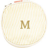 Stripes Circle Case, Pastel Yellow - Makeup Bags - 1 - thumbnail