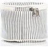 Stripes Circle Case, Gray - Makeup Bags - 3 - thumbnail