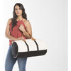 Round Travel Duffle Bag, Black - Bags - 2