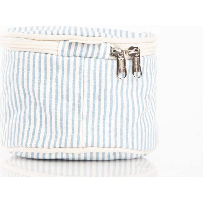Stripes Circle Case, Clear Sky - Makeup Bags - 3