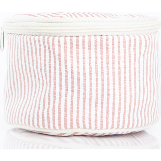 Stripes Circle Case, Rose Tan - Makeup Bags - 4