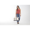 Round Travel Duffle Bag, Navy - Bags - 2