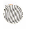Stripes Circle Case, Gray - Makeup Bags - 6 - thumbnail