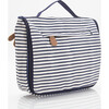 Women's Hanging Travel Kit, Navy Stripes - Bags - 4