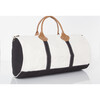 Round Travel Duffle Bag, Black - Bags - 5