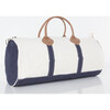 Round Travel Duffle Bag, Navy - Bags - 5