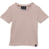 Signature Crew Neck Short Sleeve Tee, Dusty Mauve - T-Shirts - 1 - thumbnail