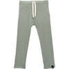 Rib Drawstring Legging, Fern - Leggings - 1 - thumbnail