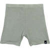 Rib Bike Pull-On Short, Fern - Shorts - 1 - thumbnail