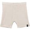 Rib Bike Pull-On Short, Sand - Shorts - 1 - thumbnail
