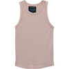 Open Underarm Jersey Tank, Dusty Mauve - Tank Tops - 1 - thumbnail