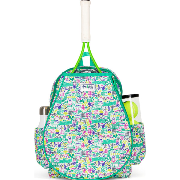 Little Love Tennis Backpack | Tennis Flowers main image 0