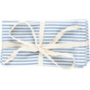 Oversized Printed Napkin Set, Blue Skinny Stripes (Pack Of 4) - Tabletop - 1 - thumbnail