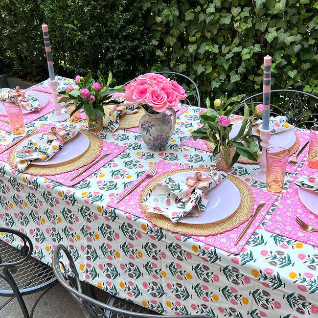 Oversized Printed Tablecloth, Starburst Dandelion - Tabletop - 2